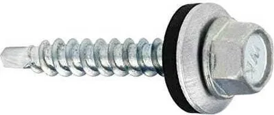 Produktbild von Farmerschraube zur Fassadenmontage, selbstbohrend, 4,8x35 mm, 100 Stück, Chrom
