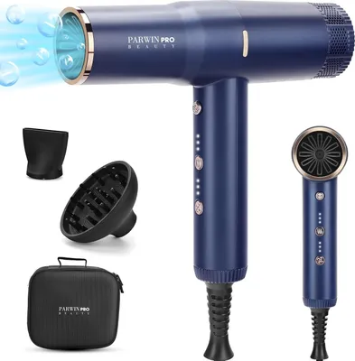 Produktbild von Haartrockner Professionell 100 Million Negativ Ionen für Schnelle Trocknung, 2000,00 W, mit 110,000RPM Bürstenlosem Geräuscharm Motor, 30M/S Luftstrom