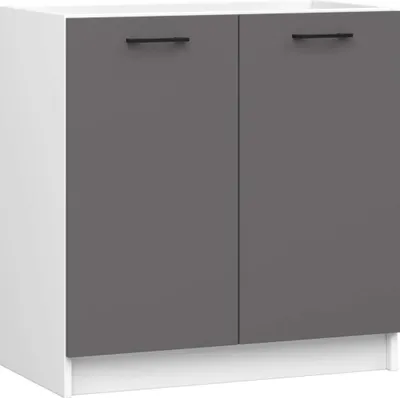 Produktbild von Spülenunterschrank 80 cm VERMINA - weiß/grau