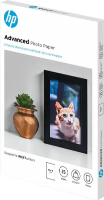 Image de HP Advanced Glossy Photo Paper 10x15 cm, 25 Blatt, 250 g Q8691A