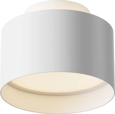 Zdjęcie produktu dla Lampa sufitowa LED, metalowa, biała, okrągła