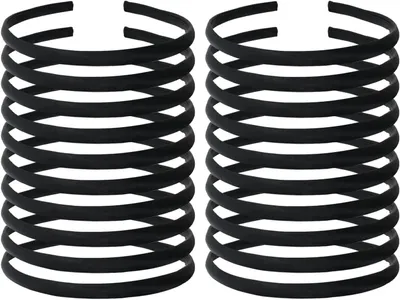 Imagen del producto de Accesorios para el cabello: 20 bandas de satén, color , delgadas, elásticas, para uso diario