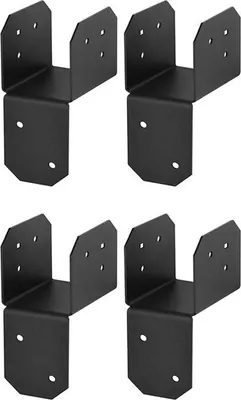 Produktbild von INF Trägerverbinder 4 Stück (3,8x5cm) - Metall Schwerlast Balkenhalterung