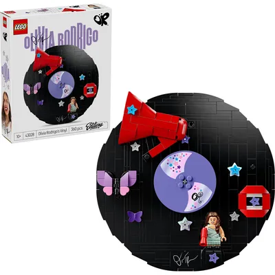 Produktbild von LEGO Editions Olivia Rodrigos Schallplatte - Spielzeug Schallplatte, Minifigur & Zubehör - Zimmer, Wand oder Regal Deko - Musik Geschenk für Mädchen und Jungen ab 10 Jahren & Teenager Fans - 43028