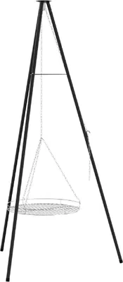 Obrázok produktu pre Tripod na táborák 2 pcs Čierna Oceľ