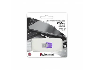 Produktbild von USB-Stick 256GB Kingston DataTraveler microDuo 3C retail