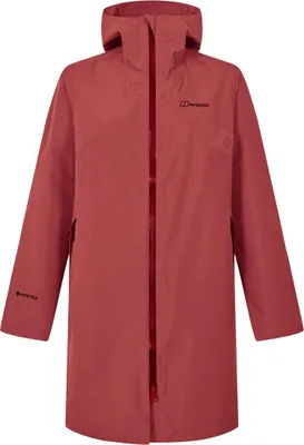 Rote Berghaus Ashberry Gore-Tex Jacke mit Kapuze und durchgehendem Reißverschluss