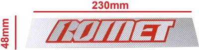Obrázek produktu pro Romet Nálepka Šedá Červená Vystředěná Kat-E
