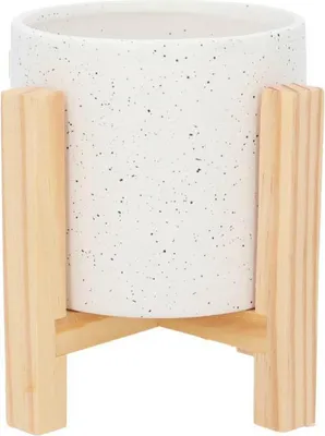Zdjęcie produktu dla osłonka 2szt  ceramiczna na nóżkach 15x15x16cm