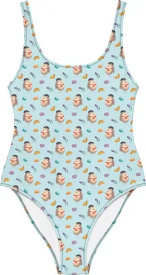 Produktbild von Mr. & Mrs. Panda Badebekleidung Eule Frankreich Größe XS - Blau - Geschenk, Beachwear, Bademode, La Vie Est Belle, Swimsuit, Eulen, Französisch, Damen-Einteiler