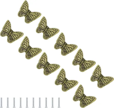 Image de Yctze Poign?e de tiroir moderne Seestarfish Rouge Bronze Oy train pour�� armoires et penderies (papillon bronze)