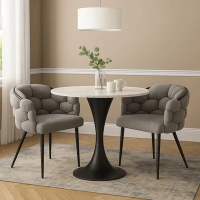 Produktbild von Stuhl Alsen Schwarz Grau mit halbrunder Sitzschale 60x80x68 cm Sitzhöhe 49 cm