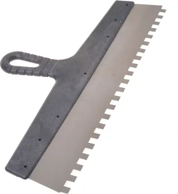Obrázek produktu pro Aqbau® Zubová stěrka Lepicí stěrka Široká stěrka Nerezová stěrka 450 mm 10x10