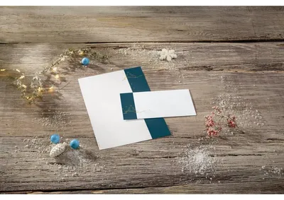 Produktbild von SIGEL DP413 Weihnachts-Motiv-Papier "Christmas tree" - weiß, petrol, gelb - 90 g/m² - A4 - 100 Blatt