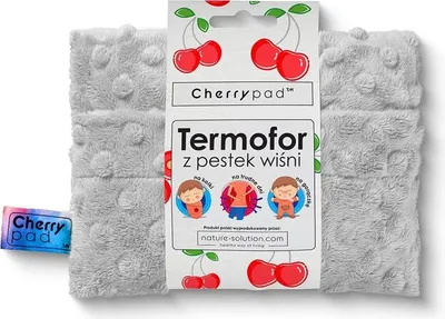 Immagine prodotto di Cherrypad Minky borsa dell'acqua calda grigia con noccioli di ciliegia, Nature-solution