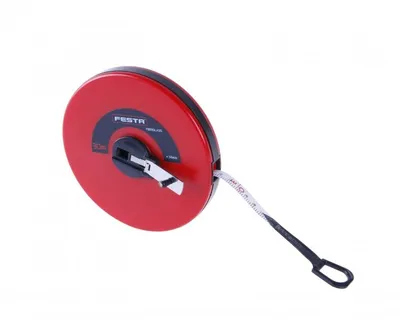 Produktbild von Glasfasermaßband Festa, mit Öse, 20 m / Packung 1 Stk.