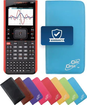 Produktbild von TI-Nspire CX II-T CAS Grafikrechner mit Schutztasche hellblau