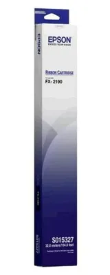Obrázok produktu pre Epson Barvicí páska čená S015327, - FX-2190IIN - FX-2190II - Epson FX-2190N - Epson FX-2190, Čierna, Ihličková maticová, Deväťkolíkový, 12000000 znakov, Čierna