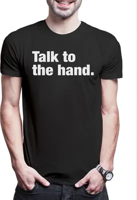 Produktbild von Urban Backwoods Talk To The Hand, Herren T-Shirt, Farbe: Schwarz, Größe: 5XL