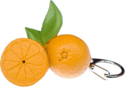 Produktbild von Orange Schlüsselanhänger Miniblings Obst Frucht Früchte Schlüsselring Anhänger