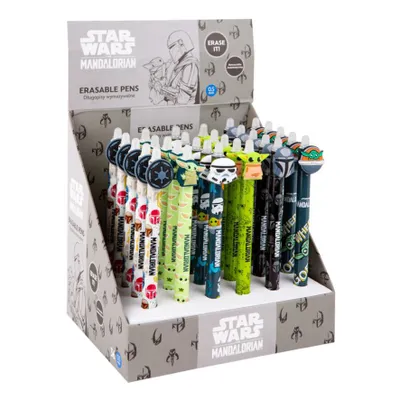 Image de Stylo caoutchouté - Mandalorien, recharge bleue