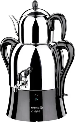 Produktbild von Korkmaz Caykolik Elektrische Teemaschine Samovar Schwarz A341-04