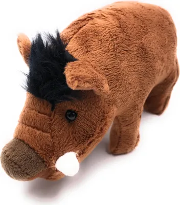 Image de Onwomania Peluche Tissu Animal Sanglier Sanglier brun 22 cm