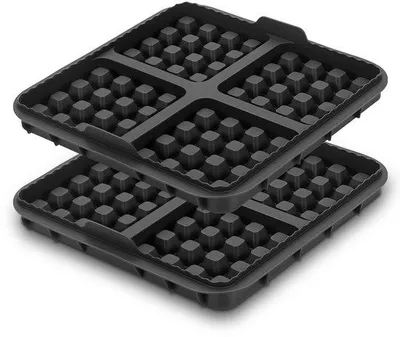 Produktbild von Vierkante wafelvorm - Antiaanbak bakvorm für die meisten Luftfryer von 4-7 Liter | Herstellbar für belgische Waffeln, Pfannkuchen und Pfannen | Geschirrspülerfest