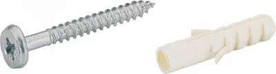 Produktbild von Hettich Aufhängesch.Spezialschr. mit Dübel, 65480, Durchmesser 5,5x50mm Stahl verzinkt
