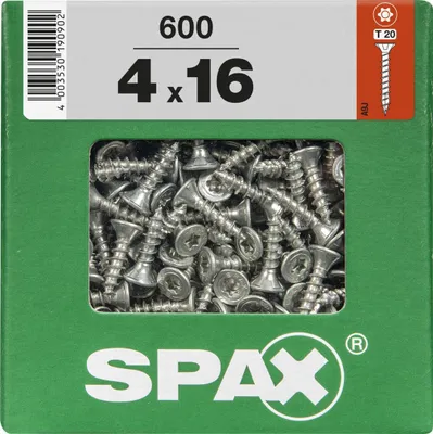 Produktbild von Spax Universalschrauben 4.0 x 16 mm TX 20 - 600 Stk.