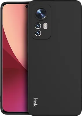 Zdjęcie produktu dla King Design Etui kompatybilne z Xiaomi 12 / 12X Plastikowe miękkie etui na telefon - Czarne etui na telefon komórkowy