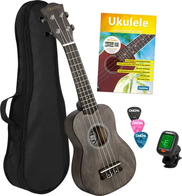 Produktbild von Cascha HH 3969 EN Black Sopran Ukulele