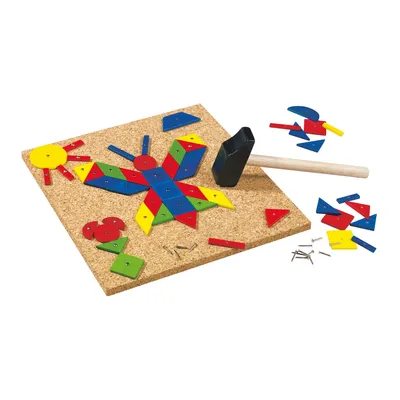 Produktbild von HABA Nagelspiel Poch Poch, 3 Jahr(e), Holz, Eisen, Kork, 50 Stück(e), 352 g