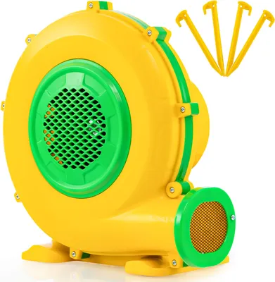 Obrázok produktu pre Ventilátor COSTWAY 950 W, ventilátor s rukoväťou a zemnými kolíkmi, elektrický radiálny ventilátor na nafukovanie skákacích hradov a vianočných dekorácií
