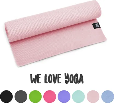Produktbild von Mata do jogi Zen Power - We Love Yoga | 180 x 60 x 0,6 cm mata gimnastyczna | mata do jogi antypoślizgowa i lekka, cienka mata sportowa do domu: pilates, gimnastyka i wiele więcej. | Mata fitness | mata treningowa - czerwona żywica
