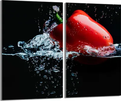 Obrázok produktu pre Kryt varnej dosky 2 kusy 30x52 Sklenený keramický kryt varnej dosky, Pepper Black