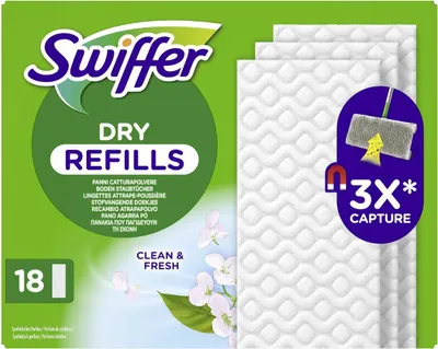 Obrázek produktu pro Swiffer 8700216677226 Suché podlahové ubrousky Swiffer s vůní Febreze, balení 18 ks