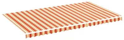 Immagine prodotto di Tessuto di ricambio per tende da sole, idrorepellente, protezione solare, giallo-arancione, 6x3,5 metri, multicolore