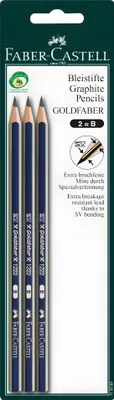 Immagine prodotto di FABER-CASTELL Bleistift Goldfaber B 3x BK