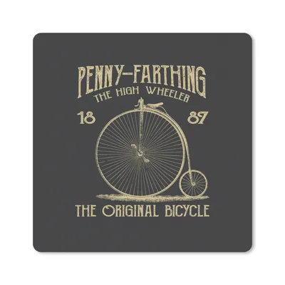 Produktbild von MuchoWow® Mauspad Mousepad Fahrrad - Laufräder - Vintage 20x20 cm - Mousepads - Maus Mat - Pad - Mausunterlage - Desk Mat - Bureauartikeln