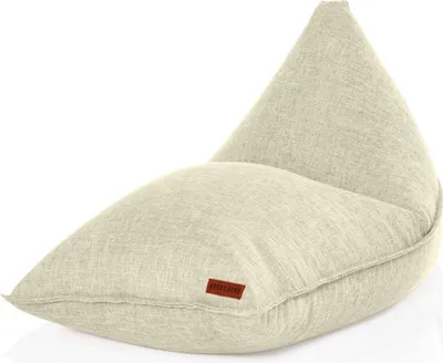 Produktbild von Green Bean® Indoor XXL Sitzsack 150x100x100cm mit EPS-Perlen Füllung - Kuschelig Weich Waschbar - Drinnen Stoff Sitzkissen - Beige
