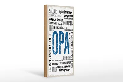 Produktbild von Holzschild Opa Beschützer Beistand Ratgeber, 27x10 cm, Holzschilder