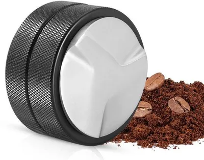 Productafbeelding van Famanu koffietamper, roestvrij staal, 51mm - Barista espresso tamper met stevige basis