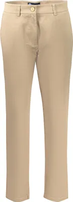 Produktbild von Damen Chino Slim Fit Braun - Nachhaltige Eleganz mit Stickerei