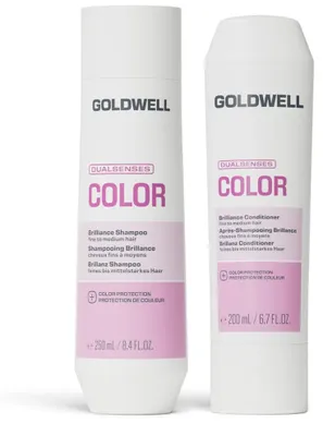 Produktbild von Goldwell Dualsenses Color Brillanz Set – Shampoo 250 ml + Conditioner 200 ml