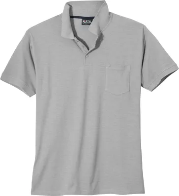 Produktbild von North Latitude Poloshirt grau melange Übergröße