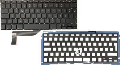 Produktbild von DE Tastatur Keyboard mit Beleuchtung kompatibel für MacBook Pro A1398 (EMC 2512) Mid 2012 Serie
