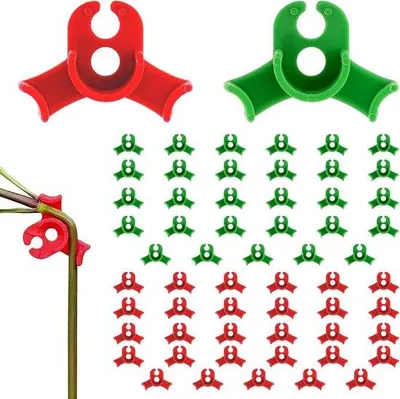 Produktbild von Famanu Pflanzenclips 60 Stück - Pflanzentrainer für optimale Pflanzenführung