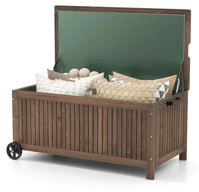 Obrázek produktu pro Úložný box - Úložná bedna - Venkovní box - Úložný box do zahrady - Dřevěný úložný box - Objem 213 litrů