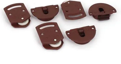 Imagen del producto de Kit de puerta corredera para armario interior, calidad duradera, incluye 3 pares, fácil instalación